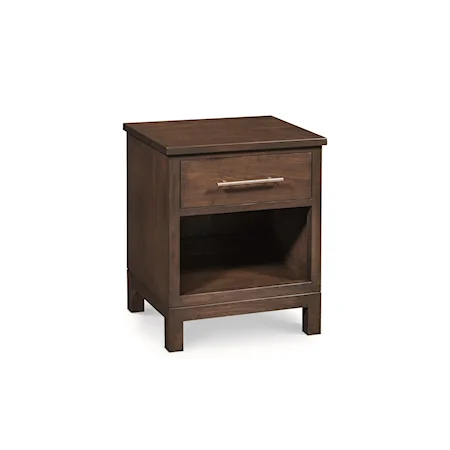 Nightstand with Opening on Bottom